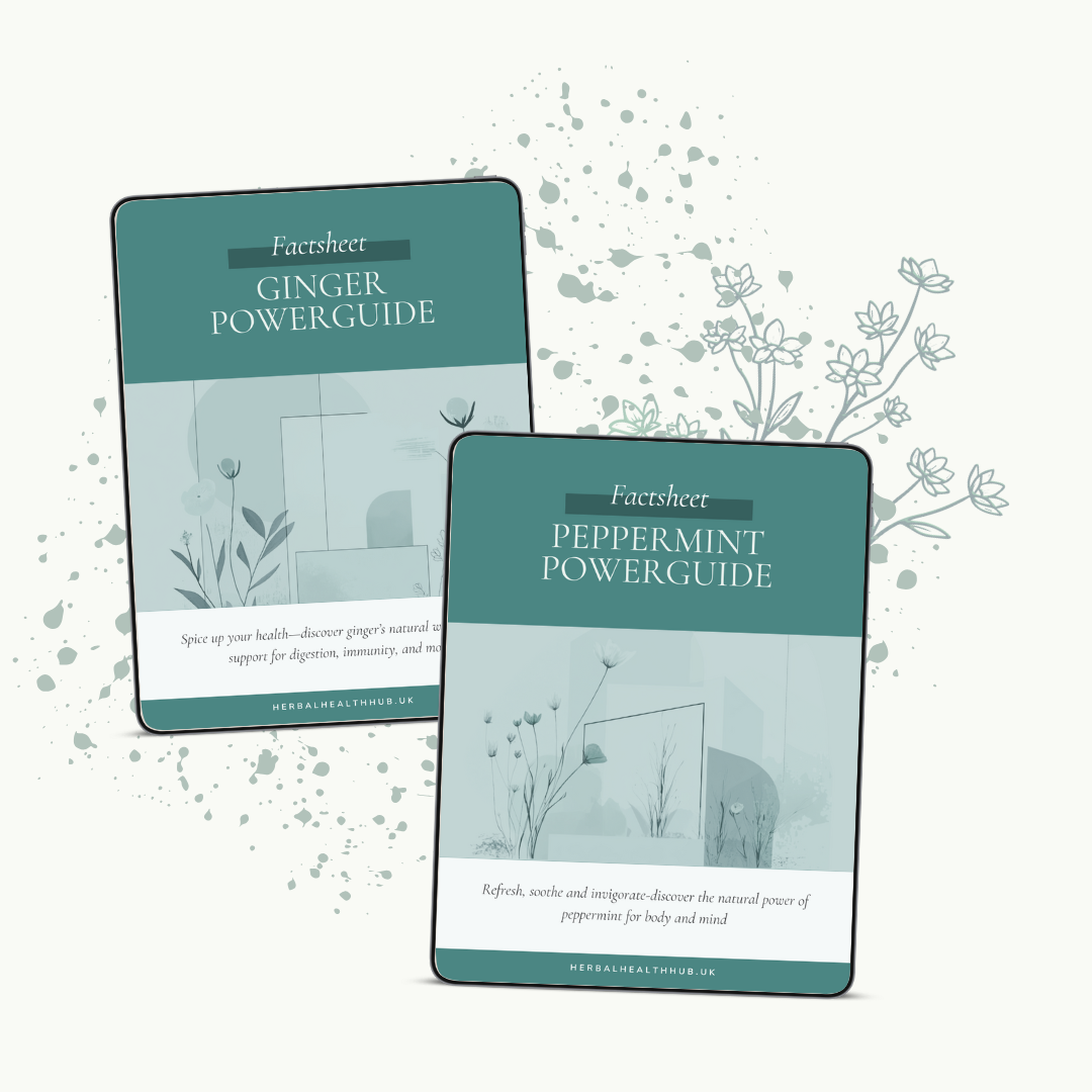 peppermint and ginger factsheet mockup<br />
