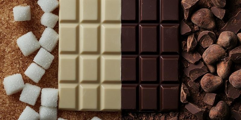 milk chocolate and dark chocolate compared